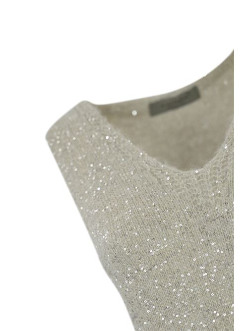 Abito con paillettes in misto alpaca Onice D. Exterior | 5933414ONI